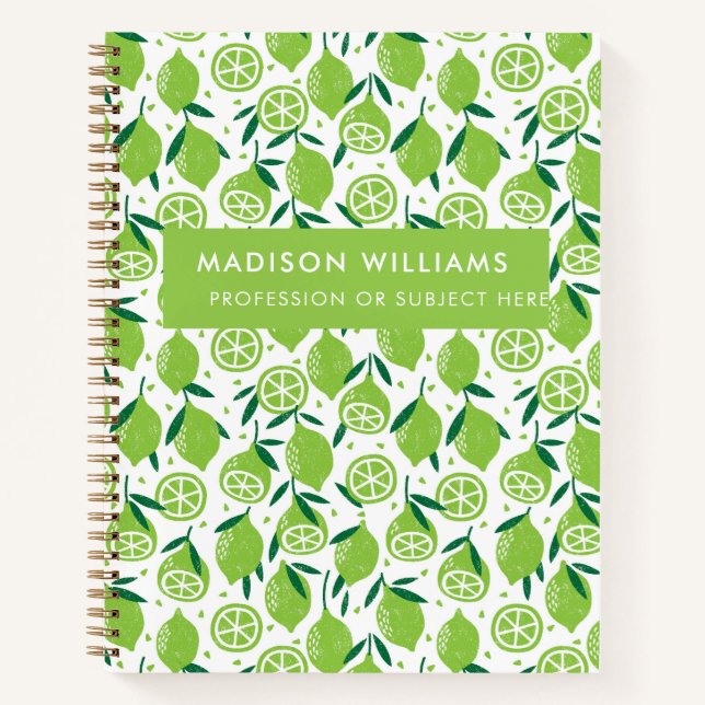 Cuaderno Ordenador portátil minimo moderno para frutas (Anverso)