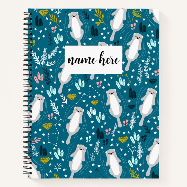 Cuaderno Ordenador portátil Otter personalizado para niños (Anverso)
