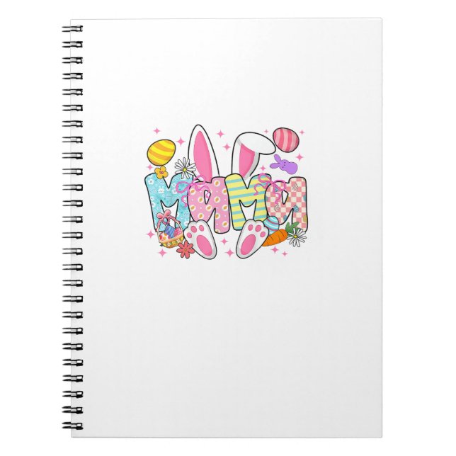 Cuaderno Orejas de conejito de Pascua Mama Lazo Coquette Co (Frente)