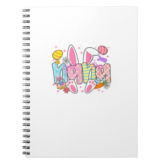 Cuaderno Orejas de conejito Easter Nana lazo Coquette conej (Frente)