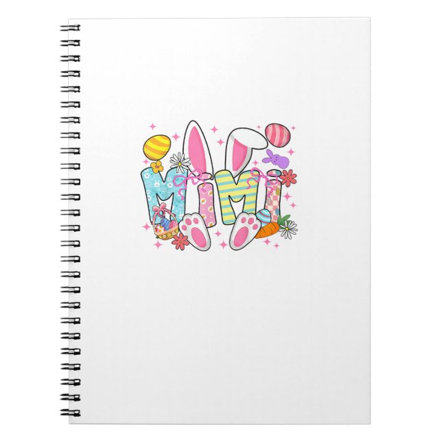 Cuaderno Orejas de conejo Mimi Pascua Lazo Coquette Conejo  (Frente)
