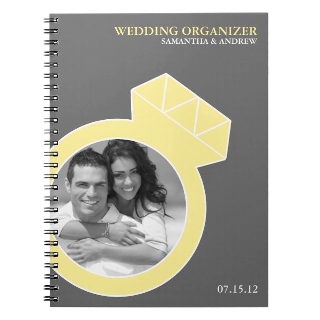 Cuaderno Organizador de encargo de la boda de la foto del (Frente)