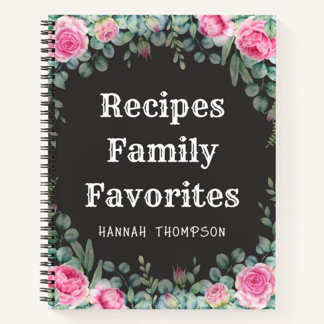 Cuaderno Organizador de favoritos de familia de recetas per (Anverso)