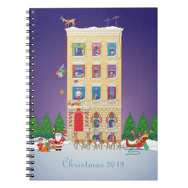 Cuaderno organizador de la noche antes de Navidad (Frente)
