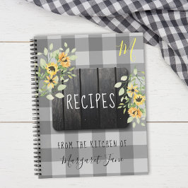 Cuaderno Organizador de recetas cocina casera rústica