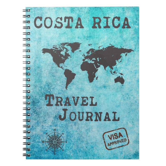 Cuaderno Organizador de viaje de vacaciones de diario de vi (Frente)
