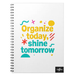 Cuaderno Organizar Hoy, Brillar Mañana | Plan motivacional