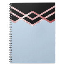 Organizar ROSEGOLD Purpurina Negro Deco Geométrico