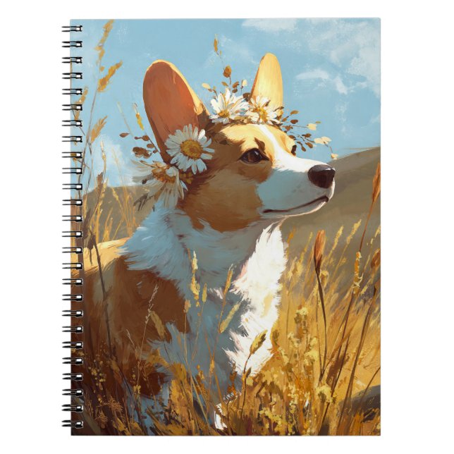 Cuaderno orgi con bloc de notas Daisy Crown (Frente)