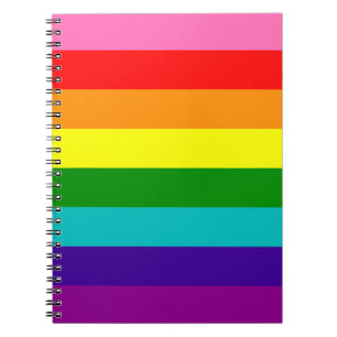 Cuaderno Orgullo arco iris 8 retro