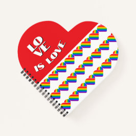 Cuaderno Orgullo Arcoíris Corazón