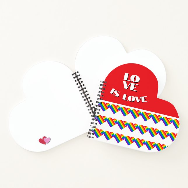 Cuaderno Orgullo Arcoíris Corazón  (Interior)