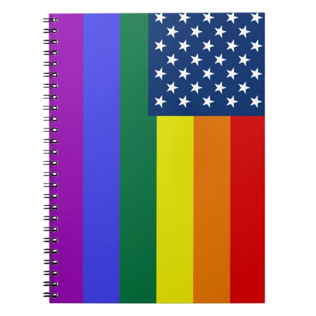 Cuaderno Orgullo arcoiris de Estados Unidos (Frente)