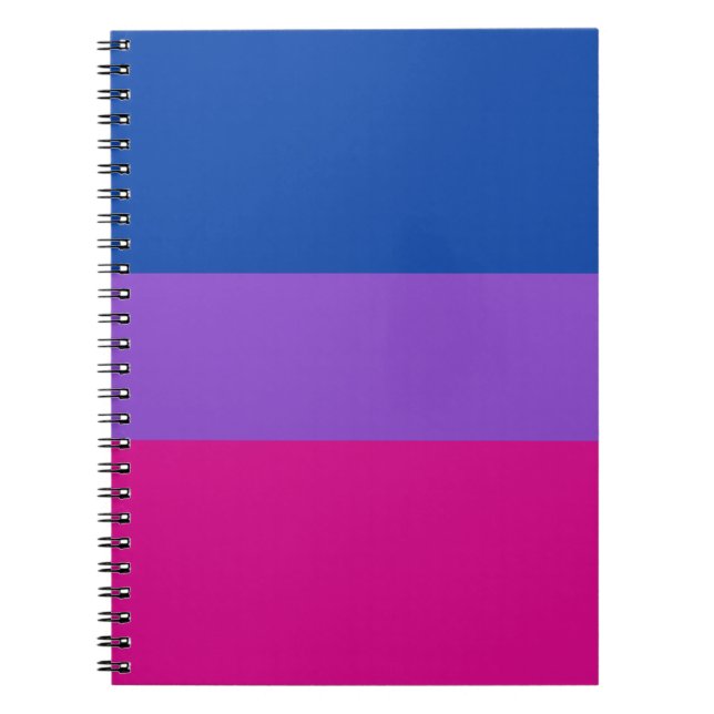 Cuaderno Orgullo Bisexual, Franjas Negritas, ORGULLO LGBTQ (Frente)