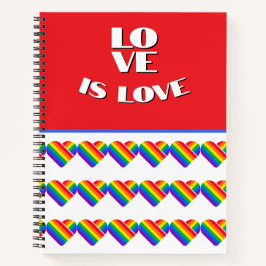 Cuaderno Orgullo Corazón Arcoíris