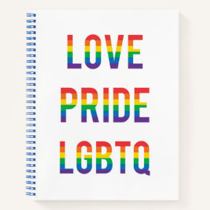 Cuaderno Orgullo de amor LGBTQ
