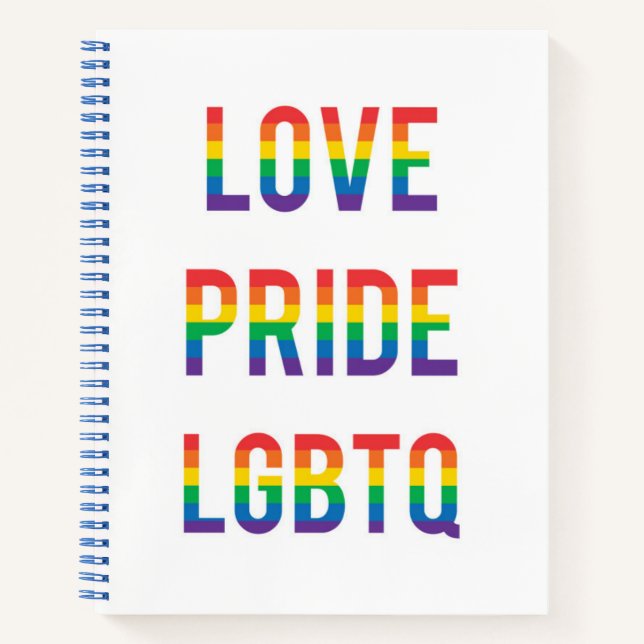 Cuaderno Orgullo de amor LGBTQ (Anverso)