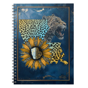 Cuaderno Orgullo de Jaguar de Louisiana Girasol Leopardo