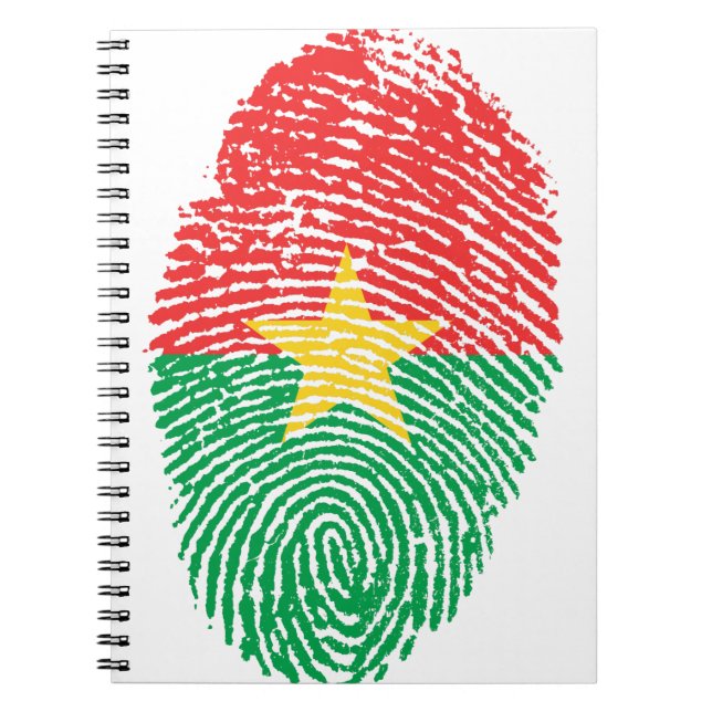 Cuaderno Orgullo de país con huellas dactilares de la bande (Frente)