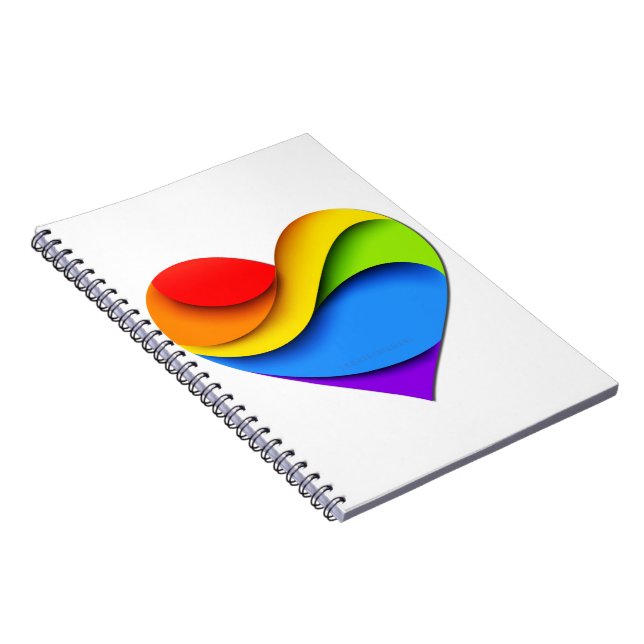 Cuaderno Orgullo de SlipperyJoe's curvas en forma de corazó (Lado Derecho)