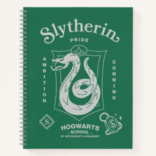 Cuaderno ORGULLO DE SLYTHERIN™ Ambición Astucia Emblema