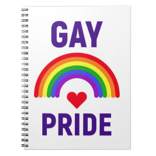 Cuaderno Orgullo gay Corazón y arco iris