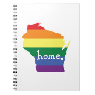 Cuaderno Orgullo gay de Wisconsin  Mapa del hogar