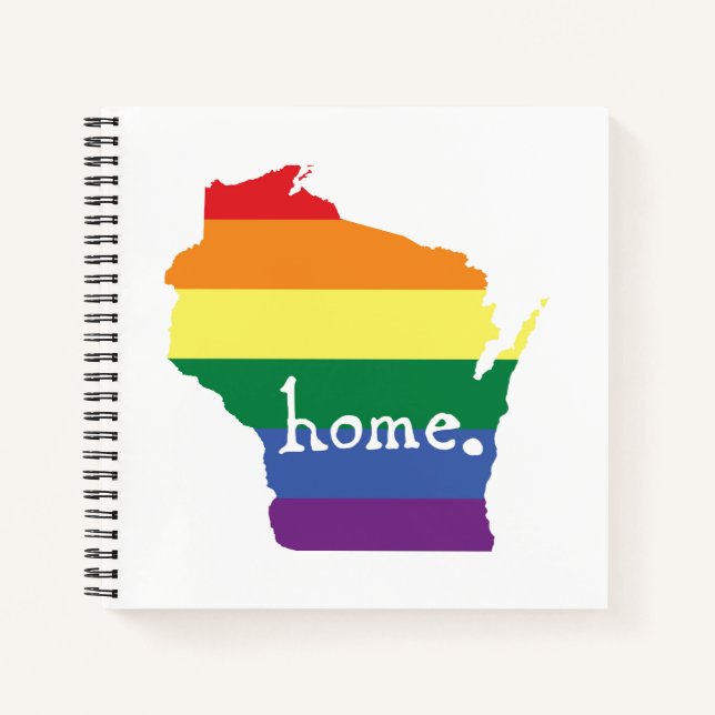 Cuaderno Orgullo Gay de Wisconsin | Mapa del hogar (Anverso)