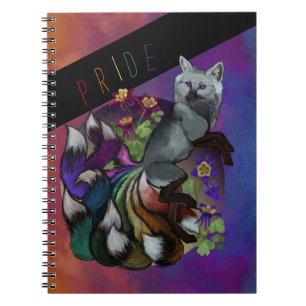 Cuaderno Orgullo Kitsune y Flores Columbine
