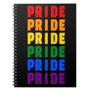Cuaderno Orgullo LGBT de colores arcoiris