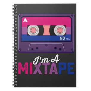 Cuaderno Orgullo LGBT: Soy una cassette mixtape Bi