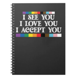 Cuaderno Orgullo LGBT Veo Amor Te Acepta Te Apoya