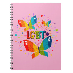 Cuaderno Orgullo mariposa amor amor conciencia LGBT