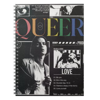Cuaderno Orgullo queer LGBTQ+ brutalismo moderno