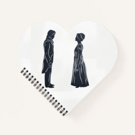 Cuaderno Orgullo y Prejuicio con línea de apertura (guión)