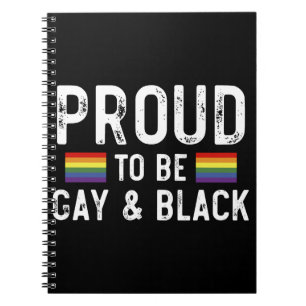 Cuaderno Orgullosa De Ser Gay Y Mes Del Orgullo Negro 2025