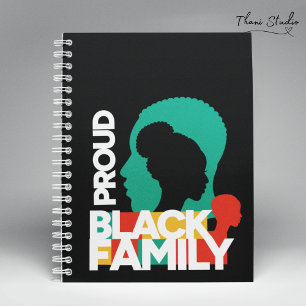 Cuaderno Orgullosa familia negra Mes de historia negra