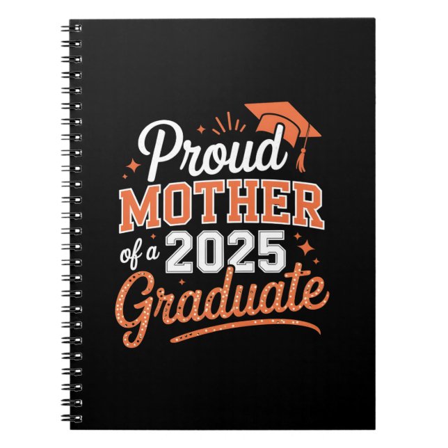 Cuaderno Orgullosa madre de un graduado de 2025 - Regalo de (Frente)