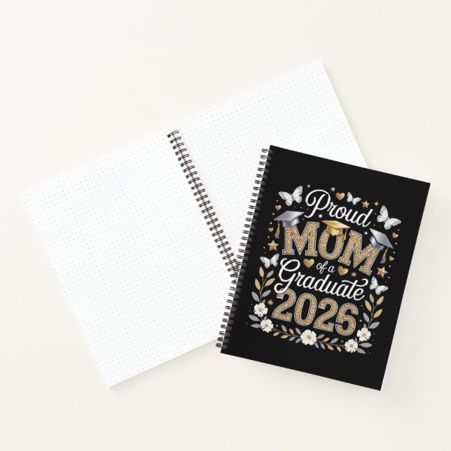 Cuaderno Orgullosa madre de un graduado de 2026 (Interior)