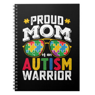 Cuaderno Orgullosa Mamá De Una Familia Guerrera Del Autismo
