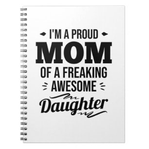 Cuaderno Orgullosa Mamá De Una Hija Increíble