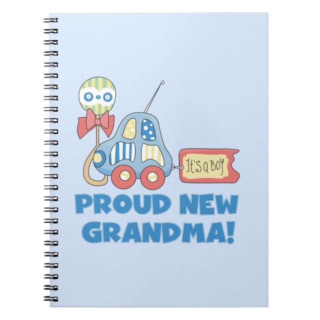 Cuaderno Orgullosa nueva abuela es un regalo de niño (Frente)