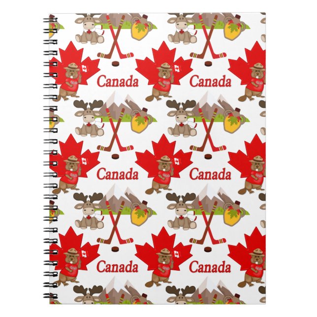 Cuaderno Orgulloso castor canadiense (Frente)