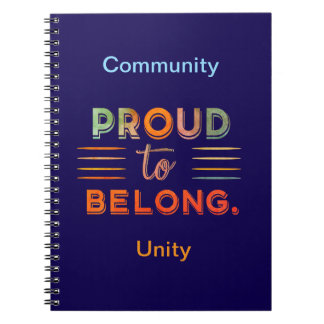 Cuaderno Orgulloso de Pertenecer - Inspirador diseño de dec