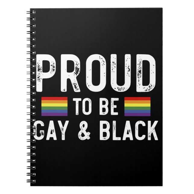 Cuaderno Orgulloso De Ser Gay Y Mes Del Orgullo Negro 2025 (Frente)