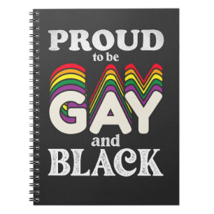 Cuaderno Orgulloso De Ser Gay Y Negro Orgullo LGBT