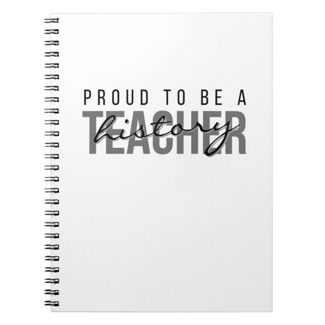 Cuaderno Orgulloso de ser profesor de historia – Profesiona (Frente)