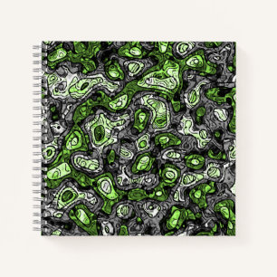 Cuaderno Orgulloso Groovy Trippy Grungy Funky Abstract Agén