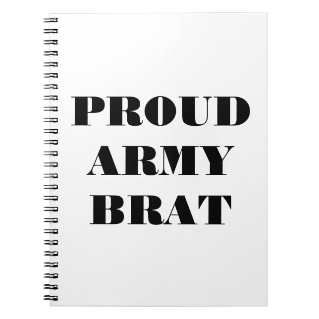 Cuaderno Orgulloso Hijo del Ejército (Frente)