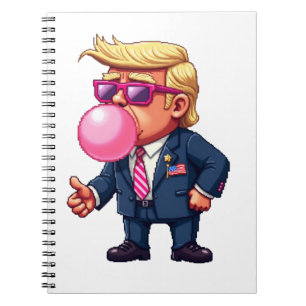 Cuaderno Orgulloso Maga Trump Pixel Presidente Día de Inaug